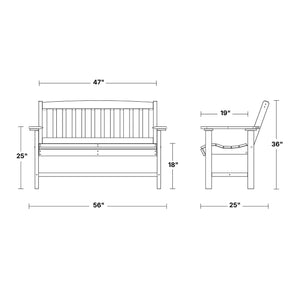 Classic Mission Bench - The Charming Bench Company