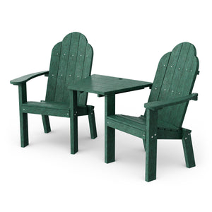 Classic Deck Chair Tete-a-Tete Bench - The Charming Bench Company