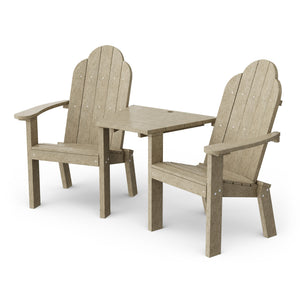 Classic Deck Chair Tete-a-Tete Bench - The Charming Bench Company