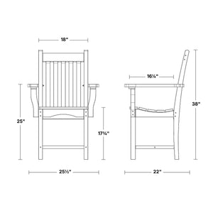 Classic Dining Arm Chair - The Charming Bench Company