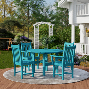 Classic 5-Piece 46" Round Dining Set with Dining Chairs - The Charming Bench Company