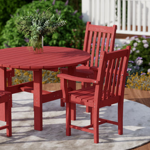 Classic 5-Piece 46" Round Dining Set with Dining Chairs - The Charming Bench Company