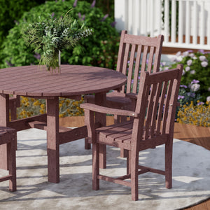 Classic 5-Piece 46" Round Dining Set with Dining Chairs - The Charming Bench Company