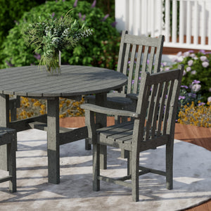 Classic 5-Piece 46" Round Dining Set with Dining Chairs - The Charming Bench Company