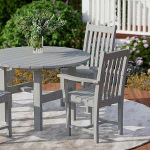 Classic 5-Piece 46" Round Dining Set with Dining Chairs - The Charming Bench Company