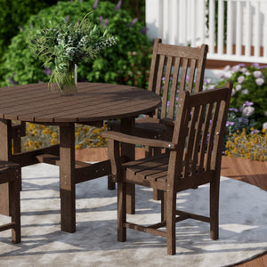 Classic 5-Piece 46" Round Dining Set with Dining Chairs - The Charming Bench Company