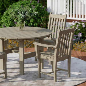 Classic 5-Piece 46" Round Dining Set with Dining Chairs - The Charming Bench Company