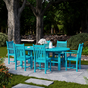 Classic 7-Piece 44"x84" Dining Set - The Charming Bench Company