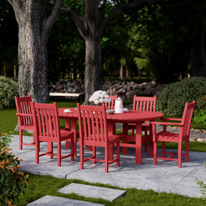 Classic 7-Piece 44"x84" Dining Set - The Charming Bench Company
