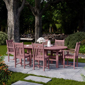 Classic 7-Piece 44"x84" Dining Set - The Charming Bench Company