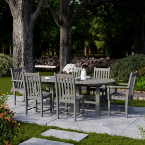 Classic 7-Piece 44"x84" Dining Set - The Charming Bench Company