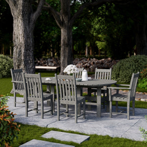 Classic 7-Piece 44"x84" Dining Set - The Charming Bench Company