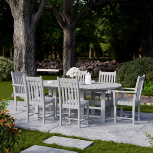 Classic 7-Piece 44"x84" Dining Set - The Charming Bench Company
