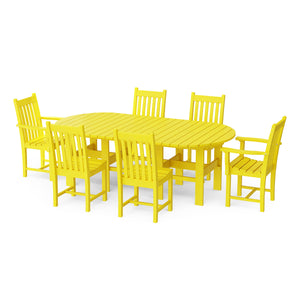 Classic 7-Piece 44"x84" Dining Set - The Charming Bench Company