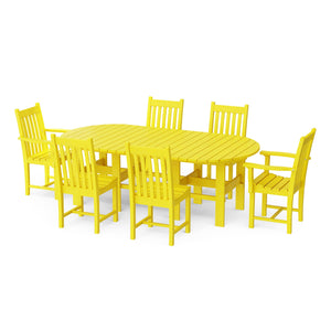 Classic 7-Piece 44"x84" Dining Set - The Charming Bench Company