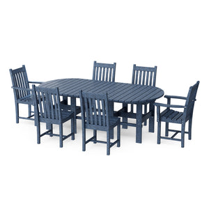 Classic 7-Piece 44"x84" Dining Set - The Charming Bench Company