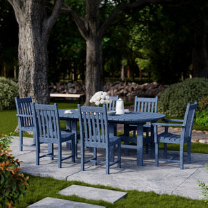 Classic 7-Piece 44"x84" Dining Set - The Charming Bench Company
