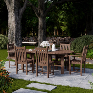 Classic 7-Piece 44"x84" Dining Set - The Charming Bench Company