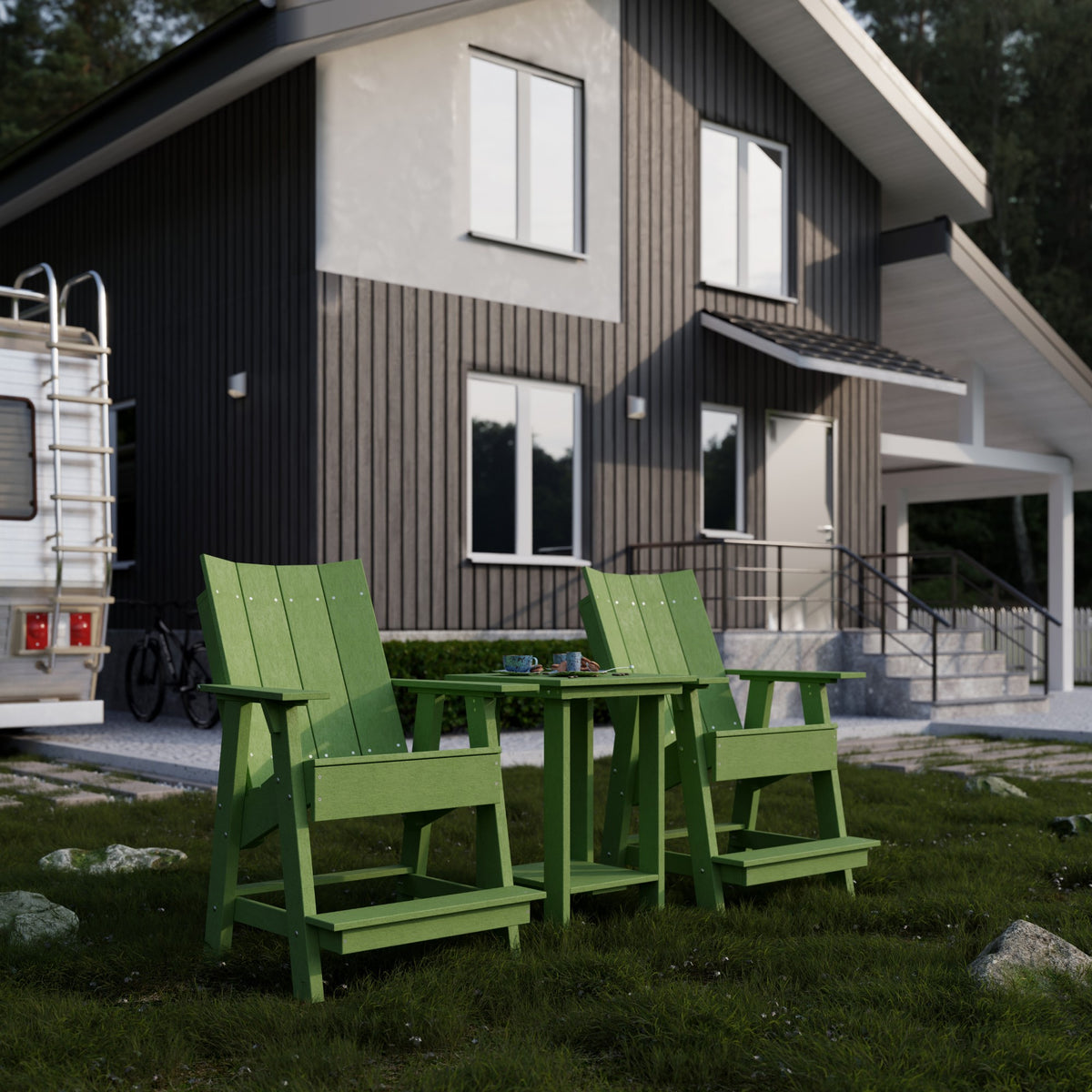 Contemporary High Adirondack Chair - The Charming Bench Company