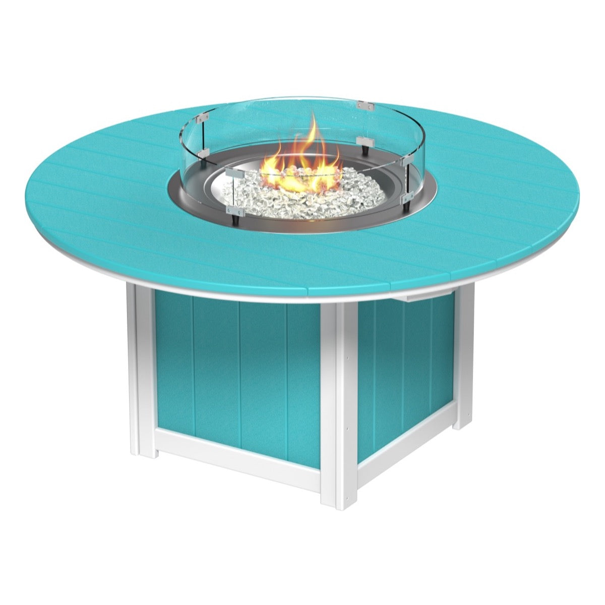 Lumin 60&quot; Round Fire Table by LuxCraft (Bar Height)