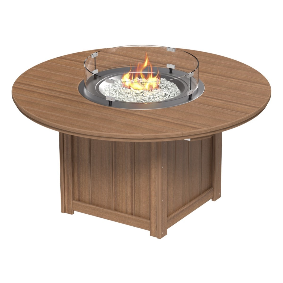 Lumin 60&quot; Round Fire Table by LuxCraft (Bar Height)