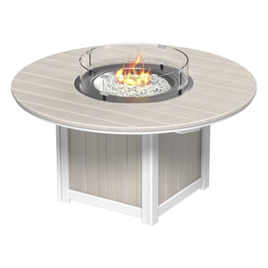 Lumin 60" Round Fire Table by LuxCraft (Bar Height)