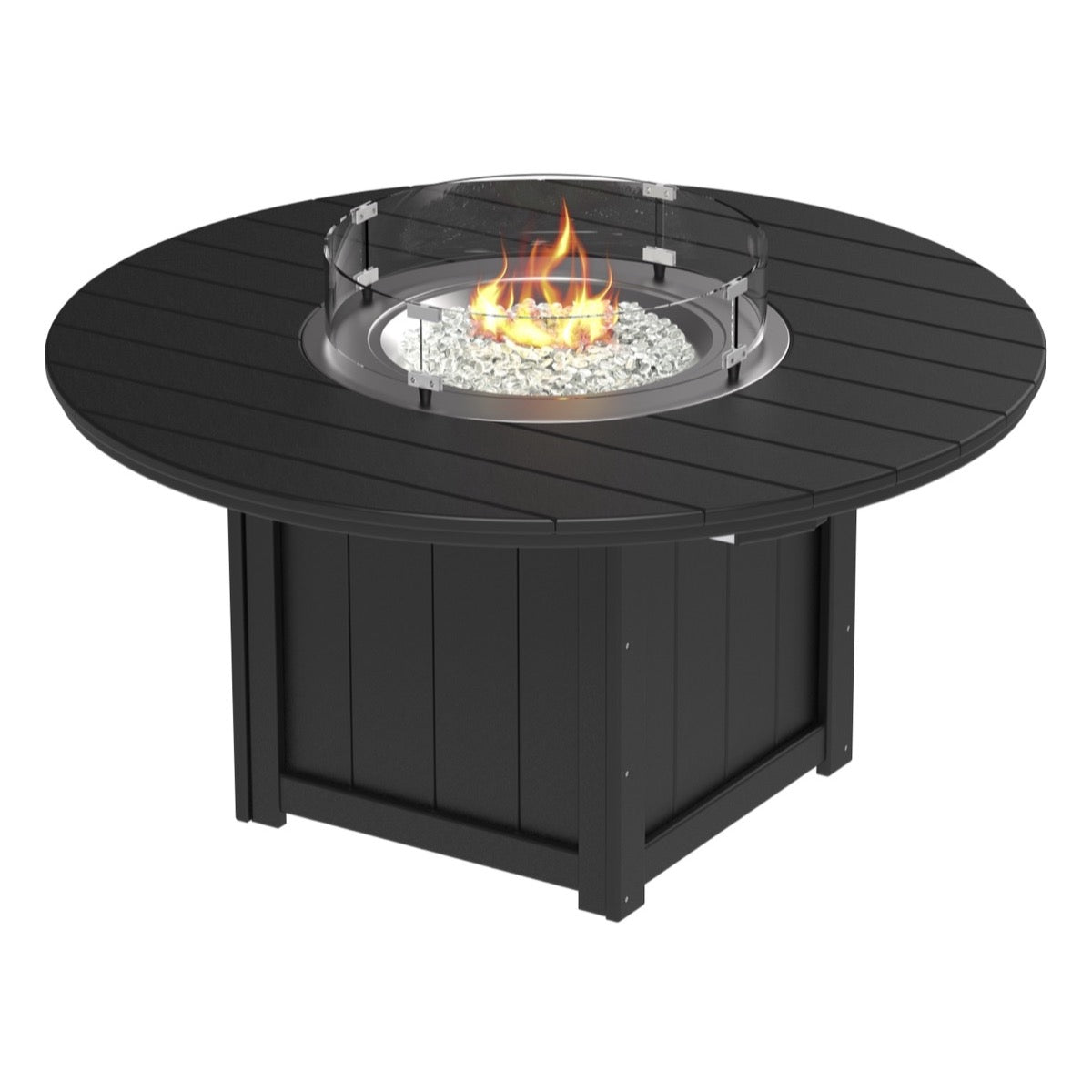 Lumin 60&quot; Round Fire Table by LuxCraft (Bar Height)