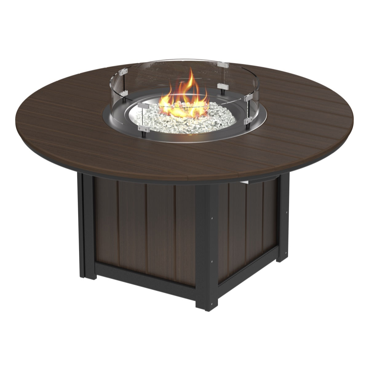 Lumin 60&quot; Round Fire Table by LuxCraft (Bar Height)