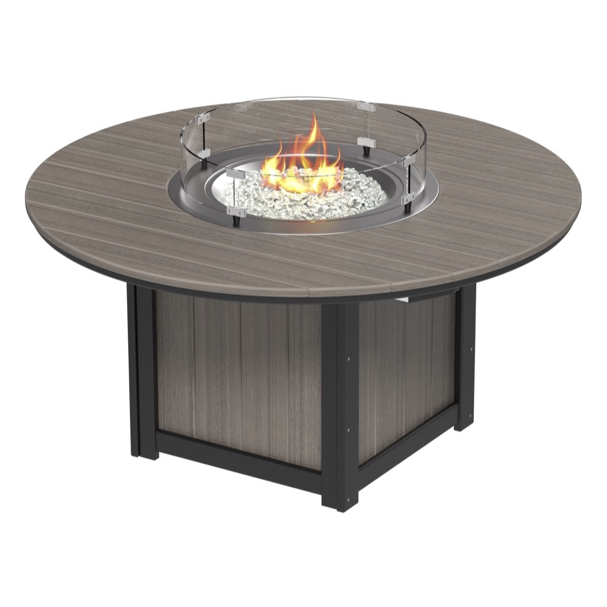 Lumin 60&quot; Round Fire Table by LuxCraft (Bar Height)