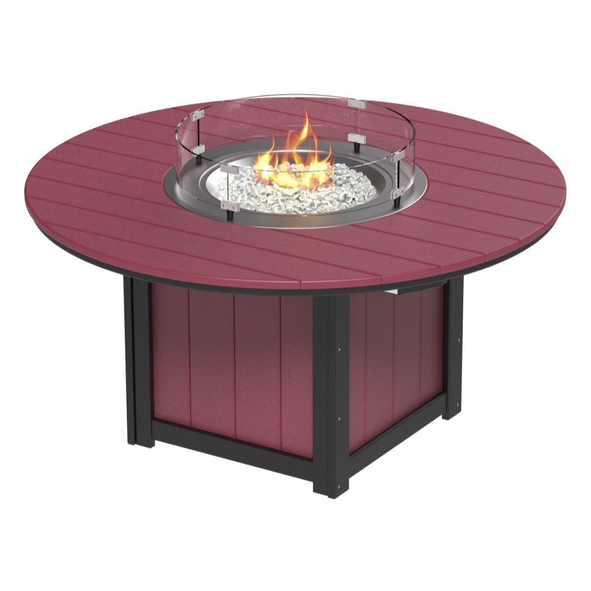 Lumin 60&quot; Round Fire Table by LuxCraft (Bar Height)