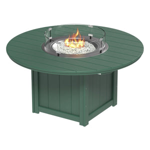 Round fire table