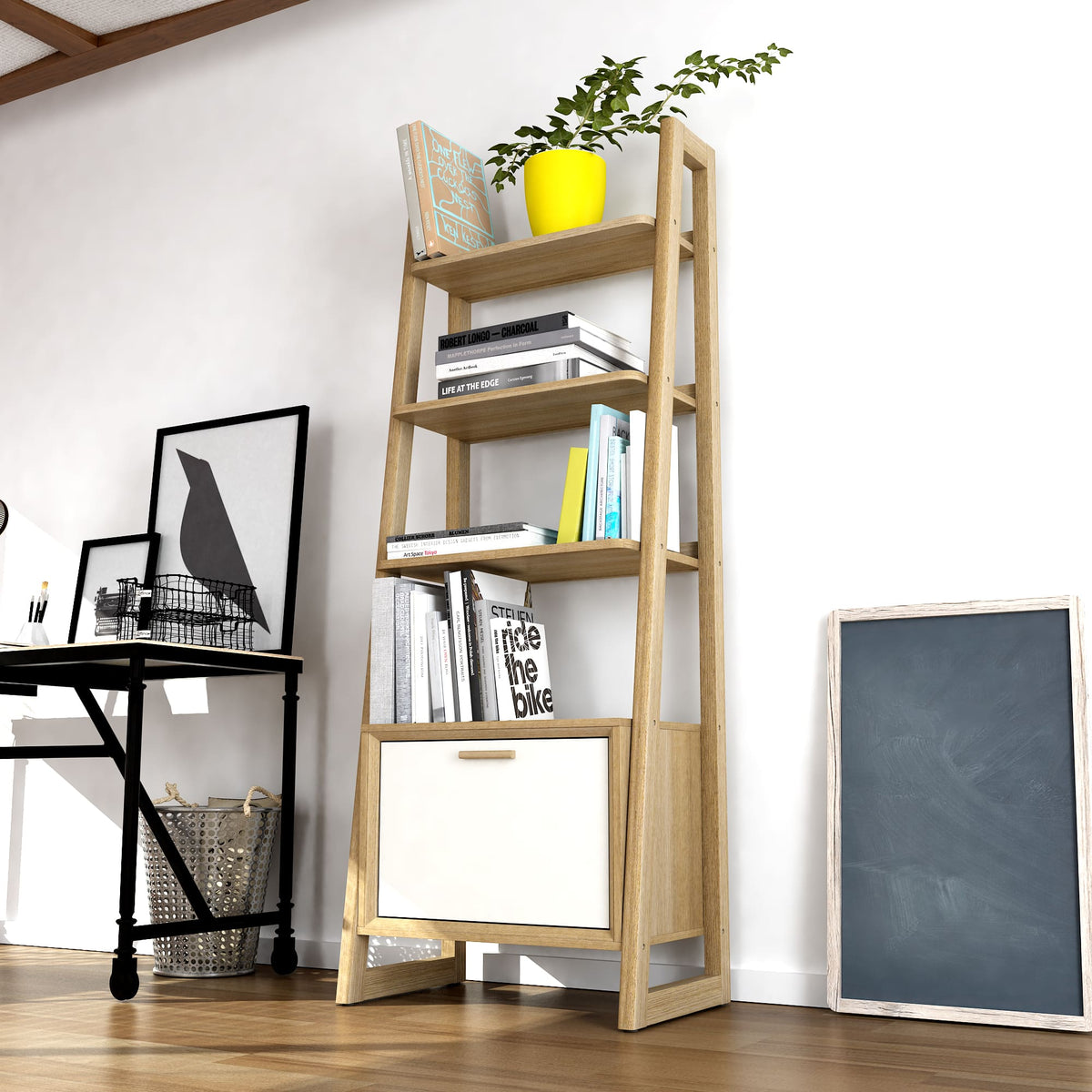 Kathy Ladder Shelf Bookcase - The Charming Bench Company