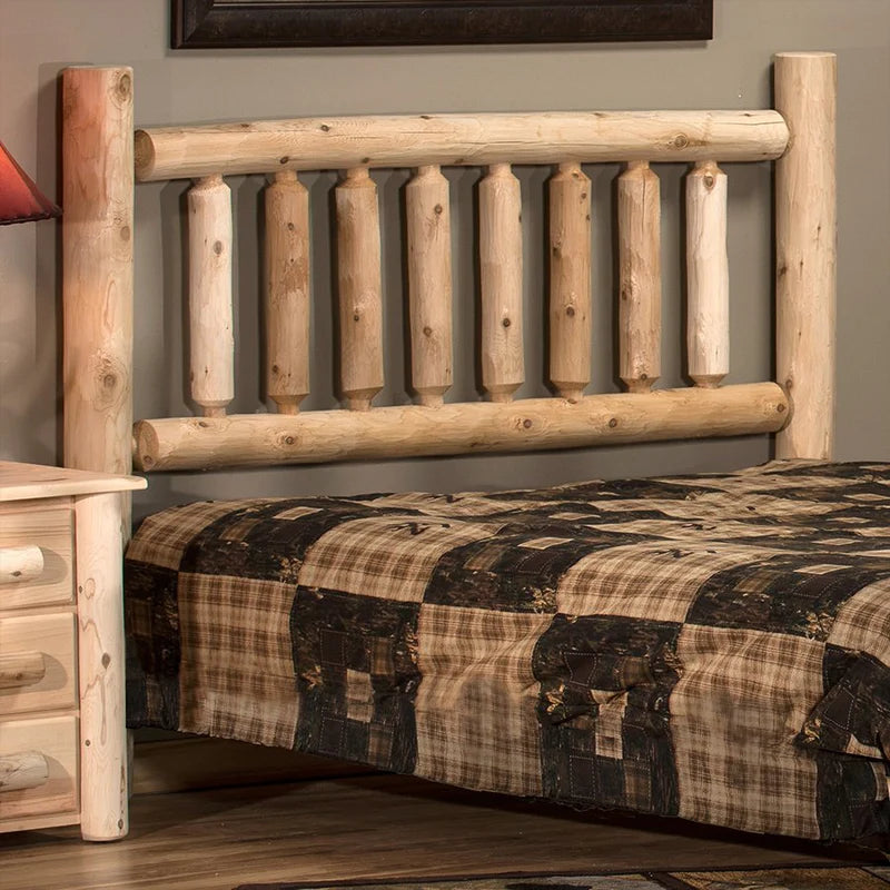 Lakeland Frontier Cedar Log Headboard