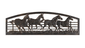 Outdoor Running Horse Bench