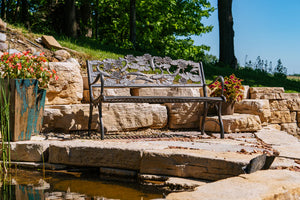 Outdoor Koi Bench