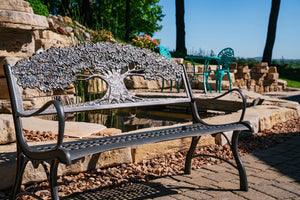 Outdoor Tree of Life Bench