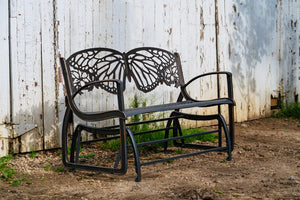 Outdoor Butterfly Glider Bench