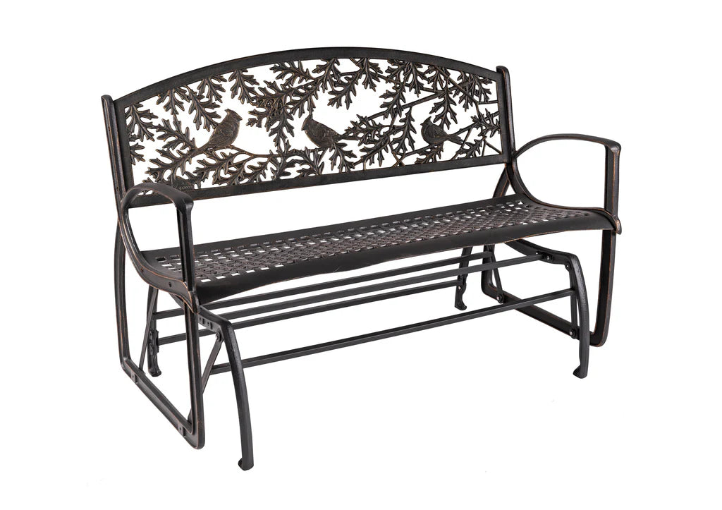 Outdoor Cardinal Glider Bench
