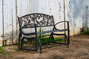 Outdoor Cardinal Glider Bench
