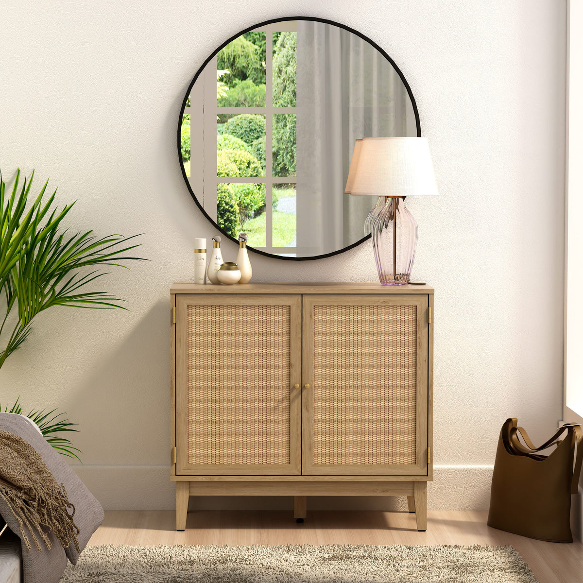 Bodrum 31" Tall - 2 Door Accent Cabinet - The Charming Bench Company