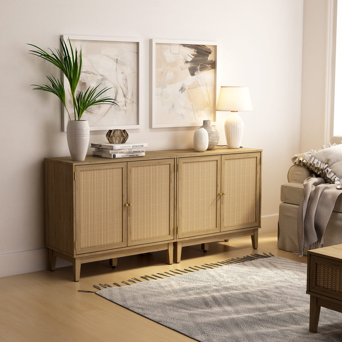 Bodrum 31" Tall - 2 Door Accent Cabinet - The Charming Bench Company