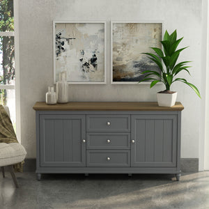 Chenon Sideboard - Grey & Brown - The Charming Bench Company