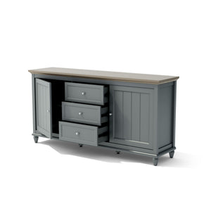 Chenon Sideboard - Grey & Brown - The Charming Bench Company