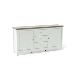 Chenon Sideboard - White & Brown - The Charming Bench Company