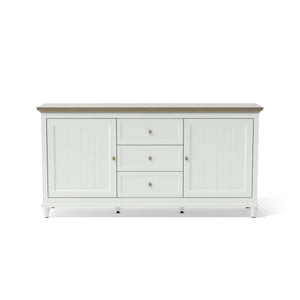 Chenon Sideboard - White & Brown - The Charming Bench Company