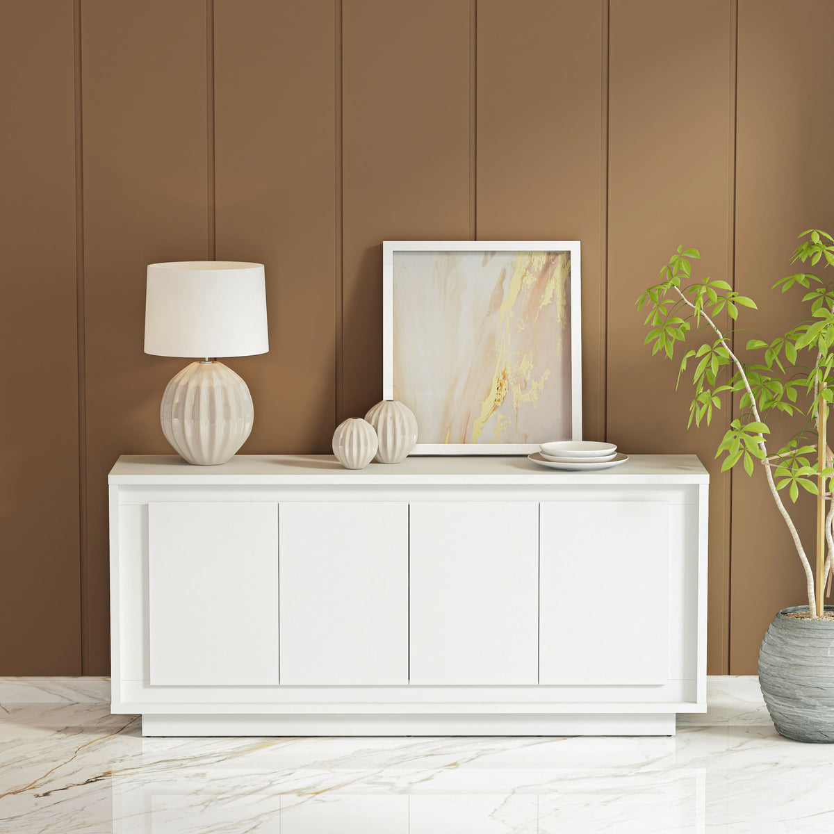 Paraggi Sideboard - White - The Charming Bench Company Paraggi Sideboard - White