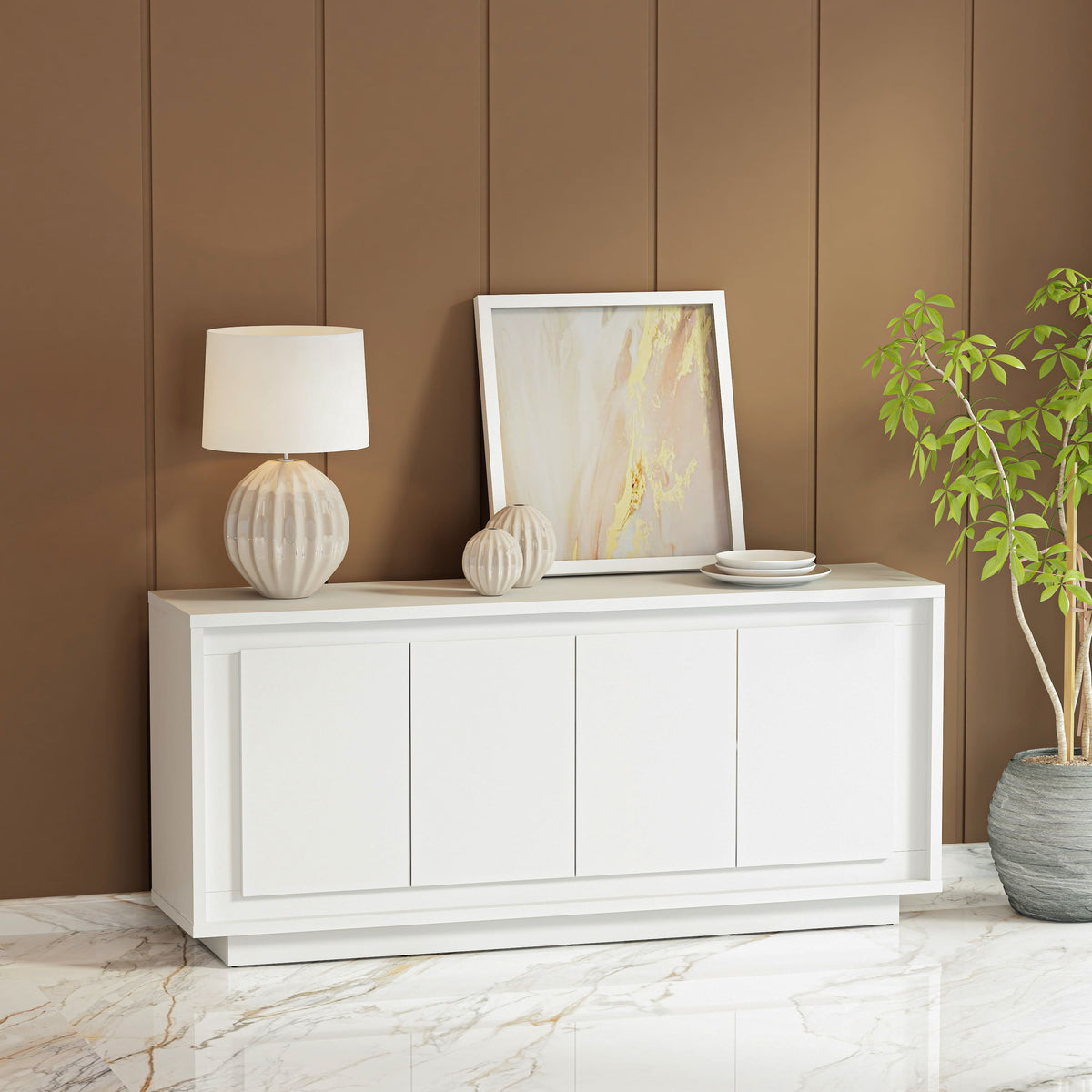Paraggi Sideboard - White - The Charming Bench Company Paraggi Sideboard - White