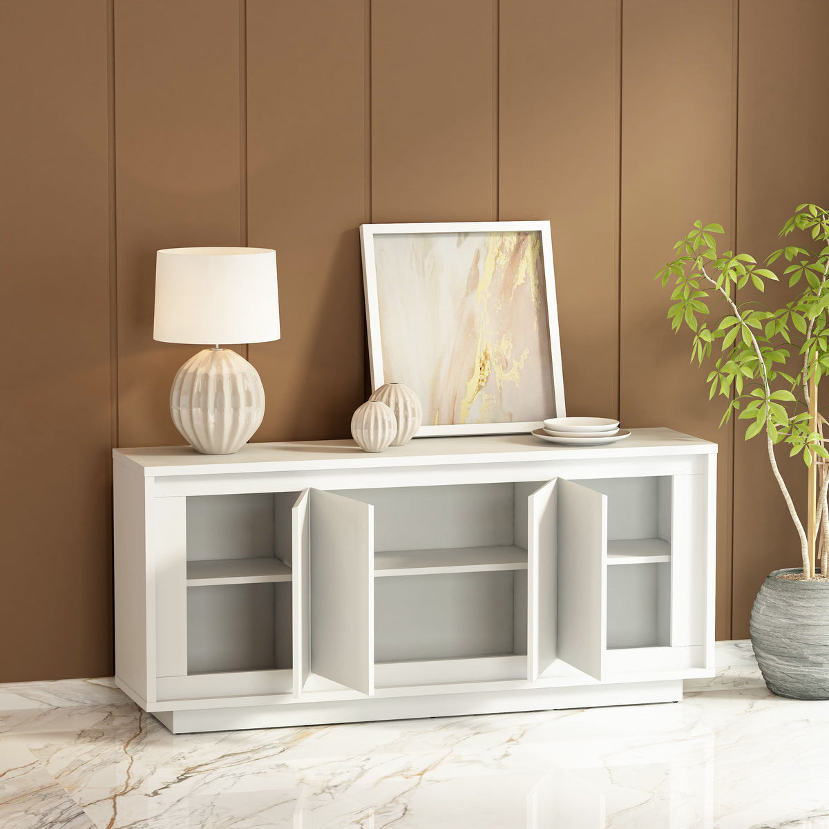 Paraggi Sideboard - White - The Charming Bench Company Paraggi Sideboard - White