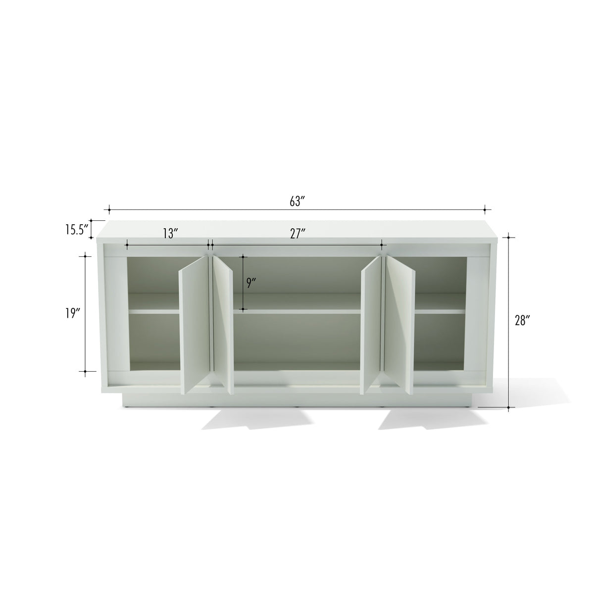 Paraggi Sideboard - White - The Charming Bench Company Paraggi Sideboard - White