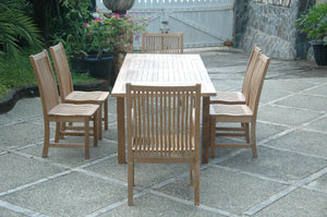 Bahama Chicago 7-Pieces Dining Set Chair B - The Charming Bench Company